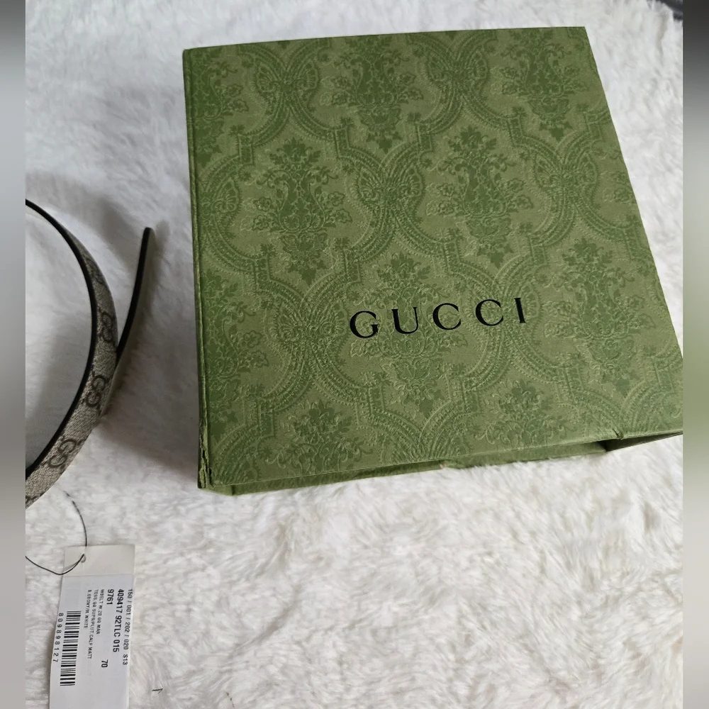 Gucci - GG Supreme leather belt BNWB